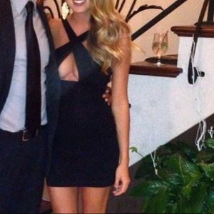Little Black Cut Out Bodycon Dress XS